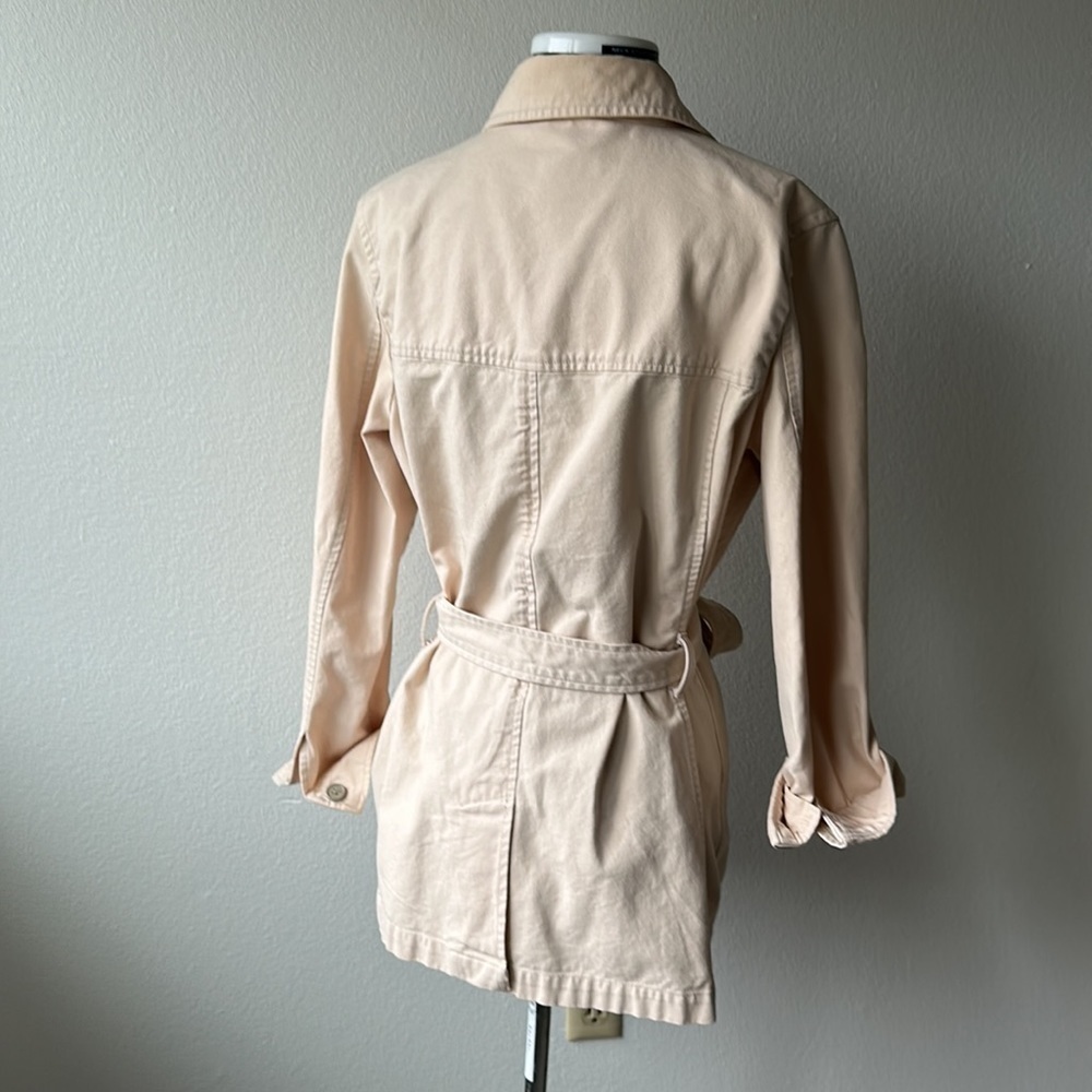 Gap Jacket Cream Colored Collared Size Large Ligh… - image 6